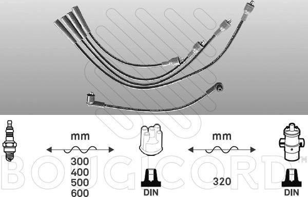 EFI 4009 - Комплект проводів запалювання autocars.com.ua