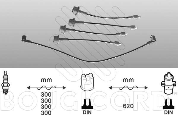 EFI 4013 - Комплект проводів запалювання autocars.com.ua