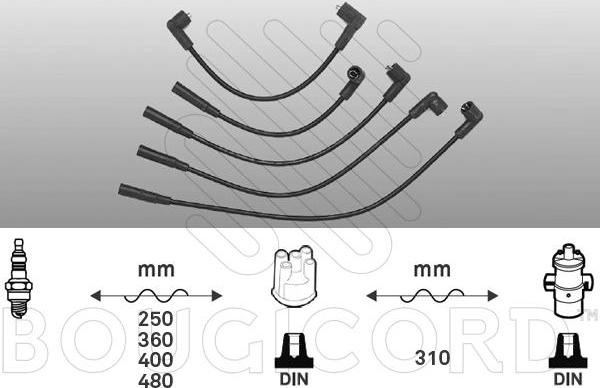 EFI 4014 - Комплект проводів запалювання autocars.com.ua