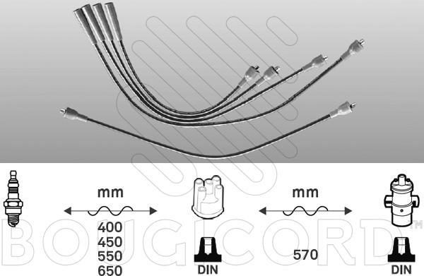 EFI 4020 - Комплект проводів запалювання autocars.com.ua