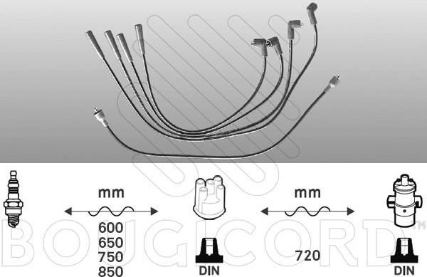 EFI 4021 - Комплект проводів запалювання autocars.com.ua