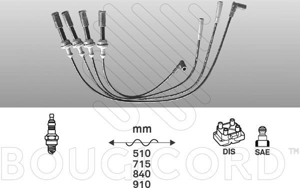 EFI 4033 - Комплект проводів запалювання autocars.com.ua
