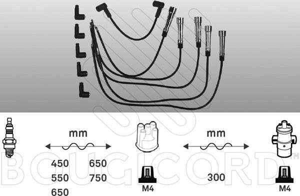 EFI 4103 - Комплект проводів запалювання autocars.com.ua