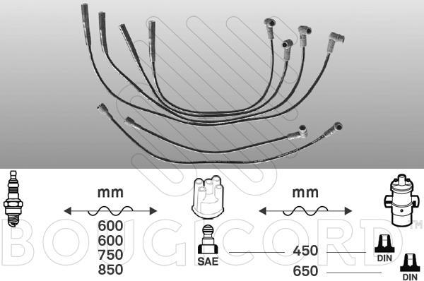 EFI 4121 - Комплект проводів запалювання autocars.com.ua