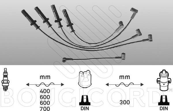 EFI 4161 - Комплект проводів запалювання autocars.com.ua