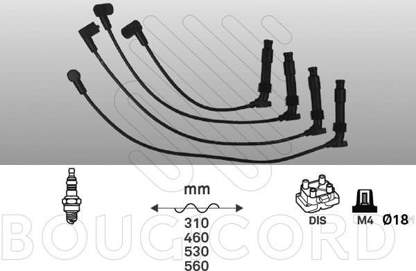 EFI 4163 - Комплект проводів запалювання autocars.com.ua