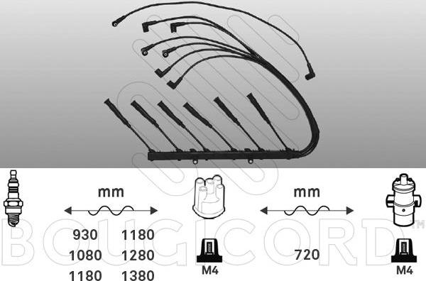 EFI 4170 - Комплект проводів запалювання autocars.com.ua