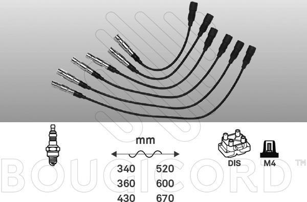 EFI 4172 - Комплект проводів запалювання autocars.com.ua