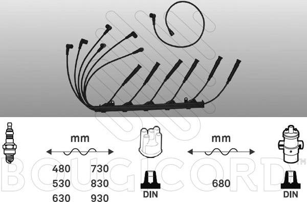 EFI 4174 - Комплект проводів запалювання autocars.com.ua