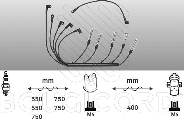 EFI 4180 - Комплект проводів запалювання autocars.com.ua