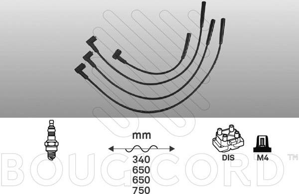 EFI 4193 - Комплект проводів запалювання autocars.com.ua
