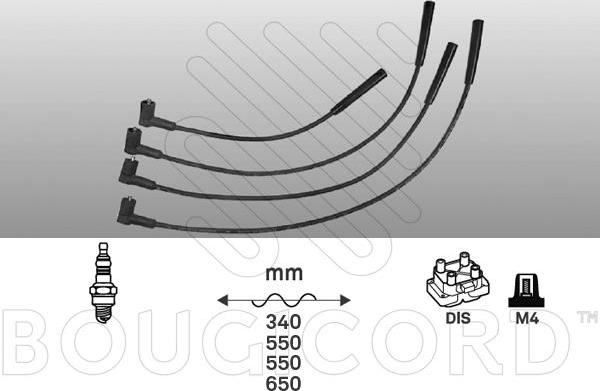 EFI 4194 - Комплект проводів запалювання autocars.com.ua