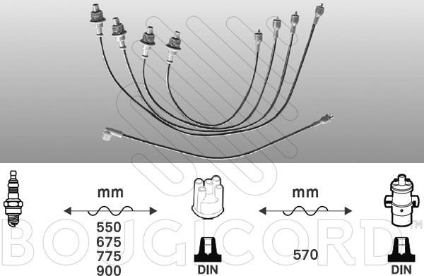 EFI 4303 - Комплект проводів запалювання autocars.com.ua