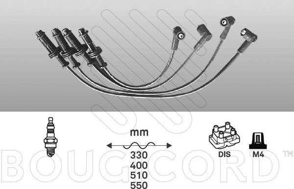 EFI 4334 - Комплект проводів запалювання autocars.com.ua