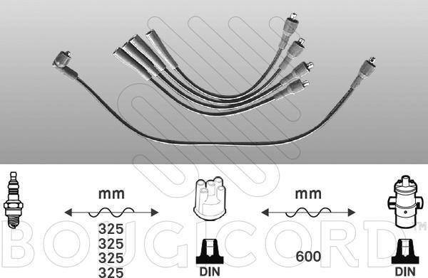 EFI 4404 - Комплект проводів запалювання autocars.com.ua