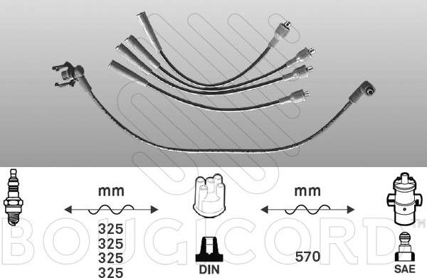 EFI 4405 - Комплект проводів запалювання autocars.com.ua