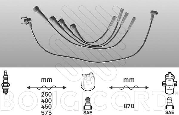 EFI 4474 - Комплект проводів запалювання autocars.com.ua