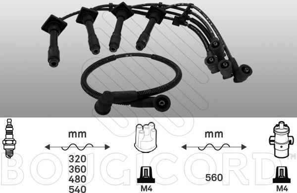 EFI 6307 - Комплект проводів запалювання autocars.com.ua