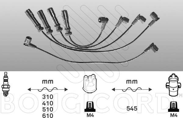 EFI 6431 - Комплект проводів запалювання autocars.com.ua
