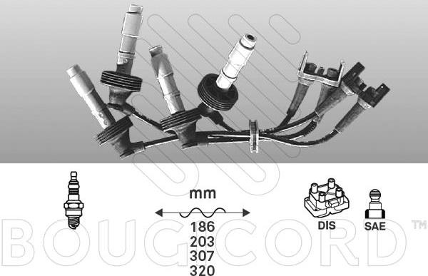 EFI 6462 - Комплект проводів запалювання autocars.com.ua