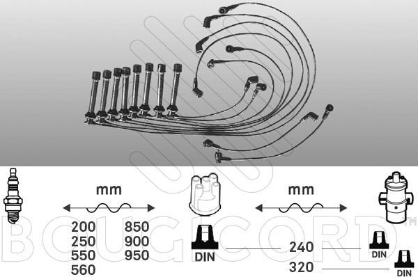 EFI 7199 - Комплект проводів запалювання autocars.com.ua