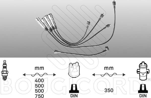 EFI 7243 - Комплект проводів запалювання autocars.com.ua