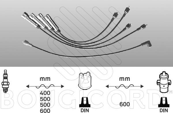 EFI 7244 - Комплект проводів запалювання autocars.com.ua