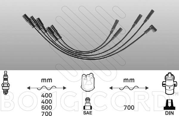 EFI 7277 - Комплект проводів запалювання autocars.com.ua