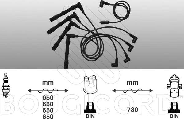 EFI 9828 - Комплект проводів запалювання autocars.com.ua