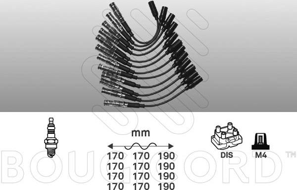 EFI 9840 - Комплект проводів запалювання autocars.com.ua