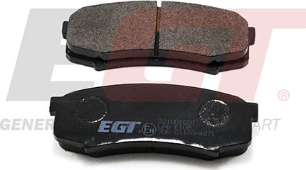 EGT 321001EGT - Тормозные колодки, дисковые, комплект autodnr.net