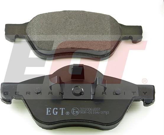 EGT 321006IEGT - Тормозные колодки, дисковые, комплект autodnr.net