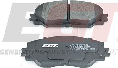 EGT 321028EGT - Тормозные колодки, дисковые, комплект autodnr.net