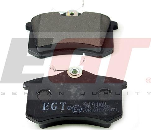 EGT 321431EGT - Тормозные колодки, дисковые, комплект autodnr.net