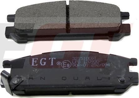 EGT 321510EGT - Тормозные колодки, дисковые, комплект autodnr.net