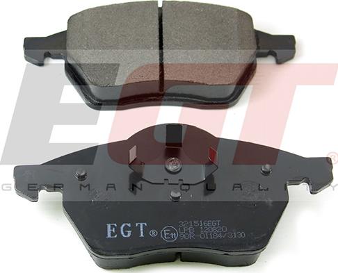 EGT 321516EGT - Тормозные колодки, дисковые, комплект autodnr.net