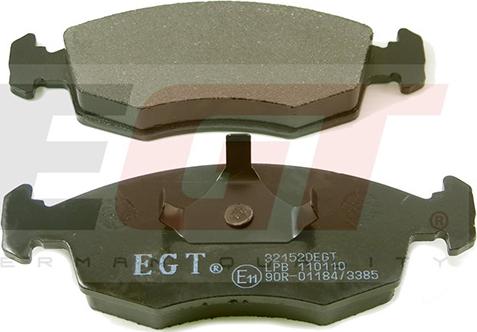 EGT 321520EGT - Тормозные колодки, дисковые, комплект autodnr.net