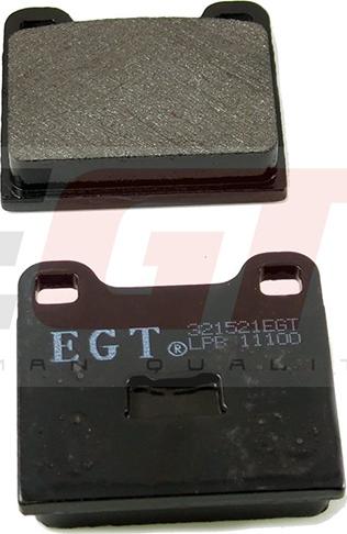 EGT 321521EGT - Тормозные колодки, дисковые, комплект autodnr.net