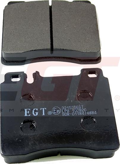 EGT 321525EGT - Тормозные колодки, дисковые, комплект autodnr.net