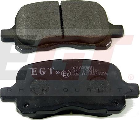 EGT 321620EGT - Тормозные колодки, дисковые, комплект autodnr.net