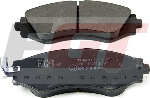 EGT 321647EGT - Тормозные колодки, дисковые, комплект autodnr.net