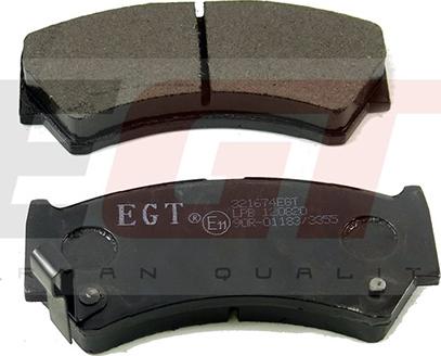 EGT 321674EGT - Тормозные колодки, дисковые, комплект autodnr.net