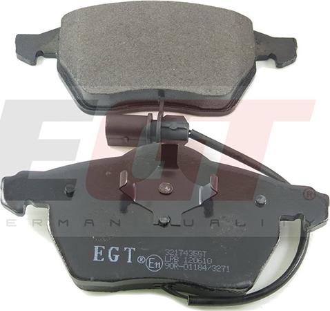 EGT 321743EGT - Тормозные колодки, дисковые, комплект autodnr.net