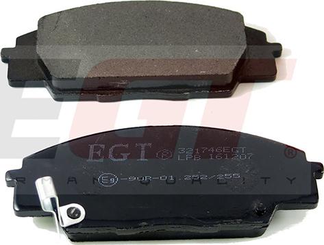 EGT 321746EGT - Тормозные колодки, дисковые, комплект autodnr.net