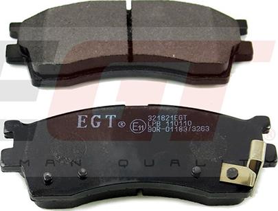 EGT 321821EGT - Тормозные колодки, дисковые, комплект autodnr.net