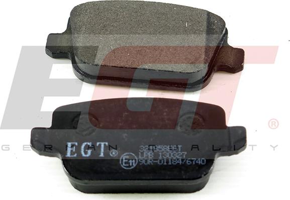 EGT 321858EGT - Тормозные колодки, дисковые, комплект autodnr.net