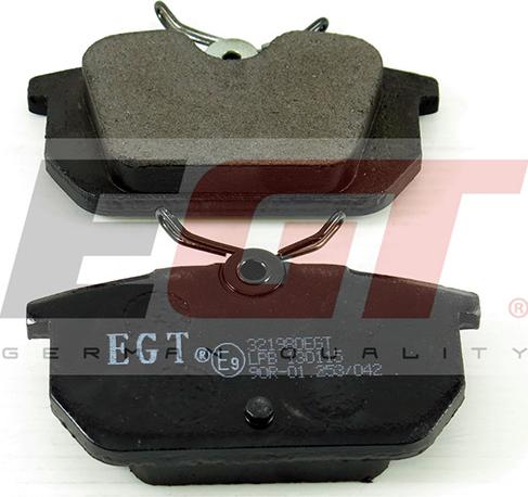 EGT 321980EGT - Тормозные колодки, дисковые, комплект autodnr.net