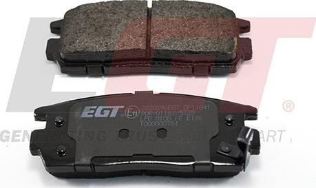 EGT 322029cEGT - Тормозные колодки, дисковые, комплект autodnr.net