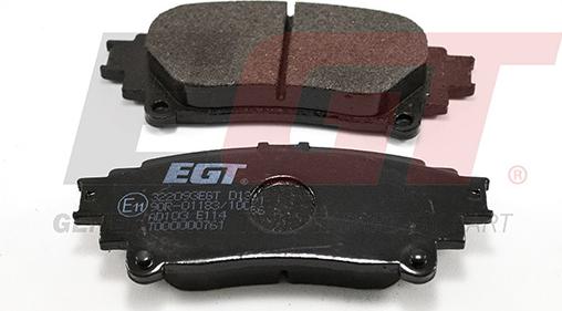 EGT 322093EGT - Тормозные колодки, дисковые, комплект autodnr.net