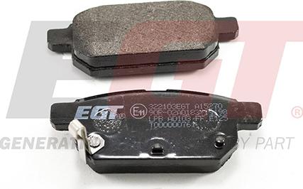 EGT 322103EGT - Тормозные колодки, дисковые, комплект autodnr.net